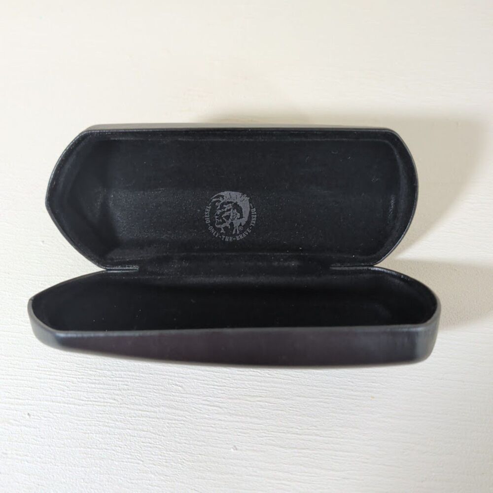 DIESEL Luxury Hard Shell Sunglasses Case + Microfiber Cleaning Cloth | Like New